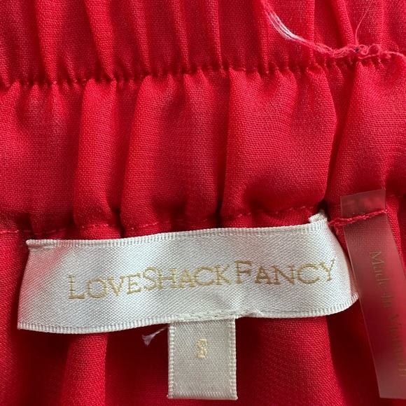 LoveshackFancy Corbett tiered mini skirt set - Picture 4 of 5